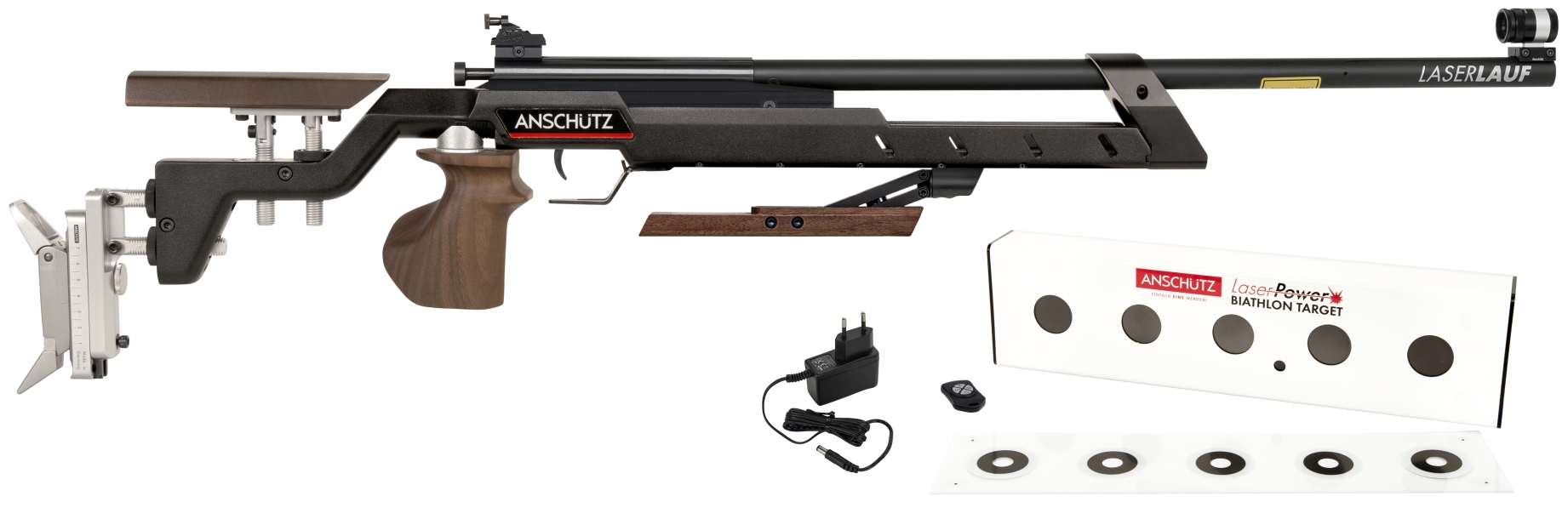 Bundle Anschütz LaserPower IV Alu-Schaft S mit Zielbox
